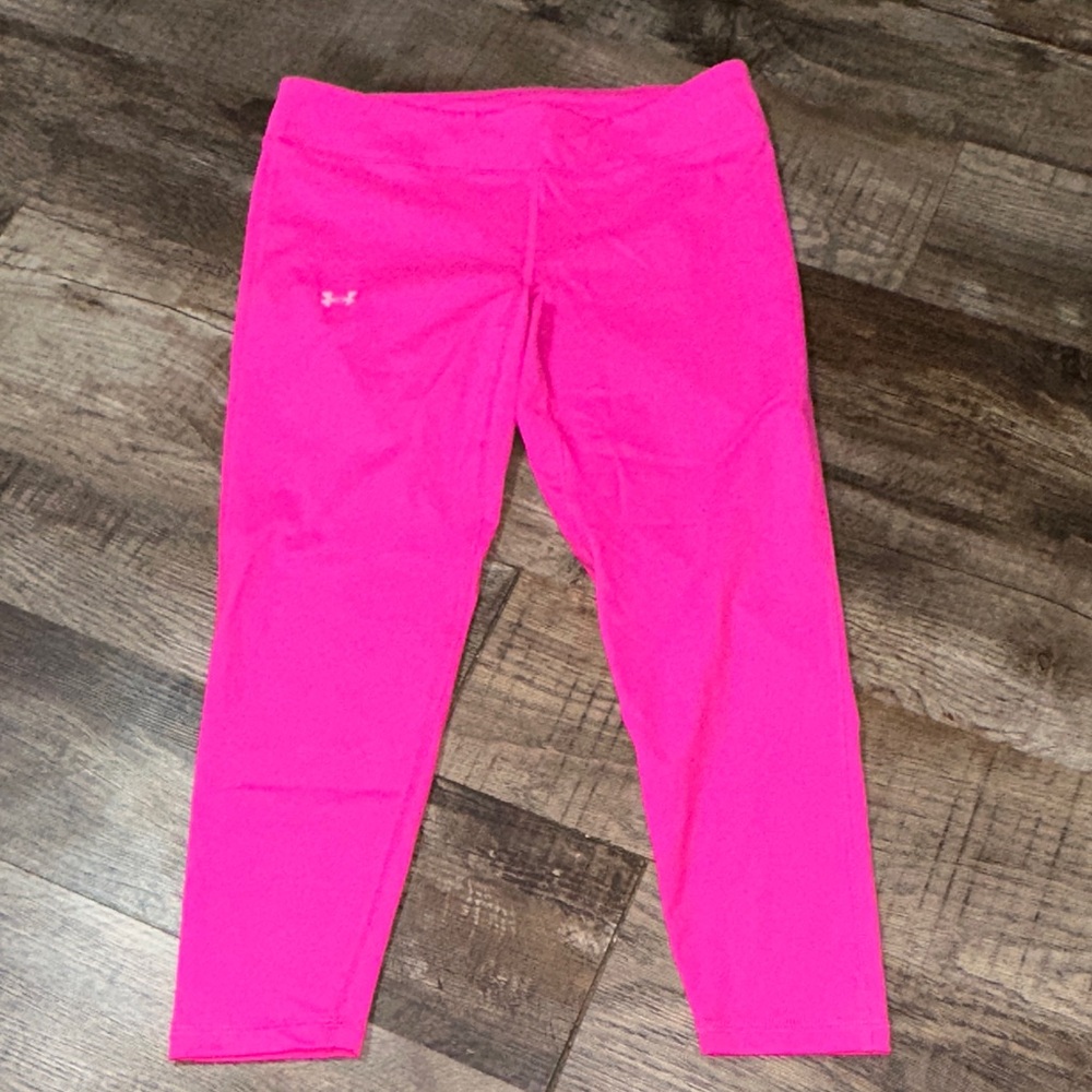 Under Armour Girls Pink Leggings